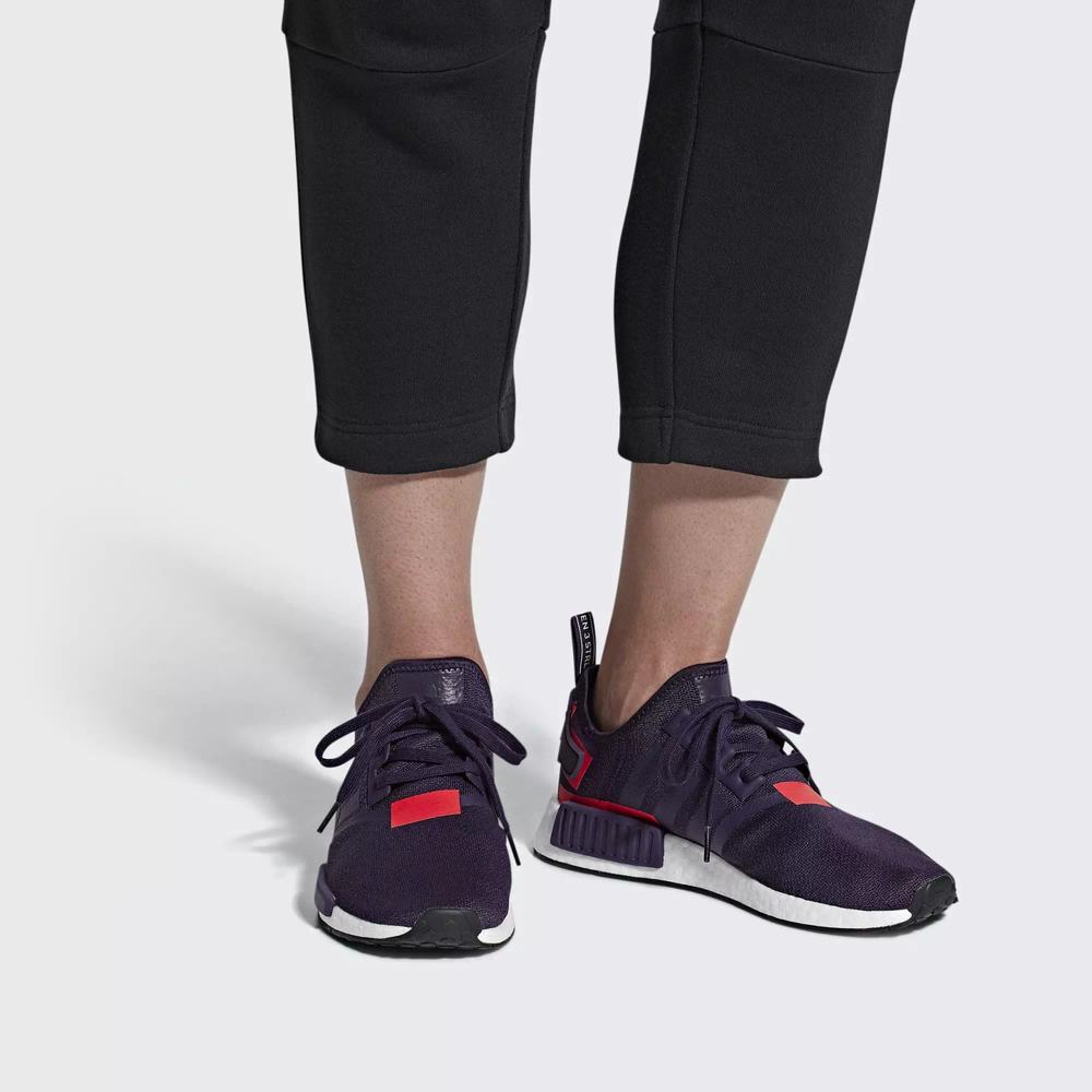 Adidas NMD R1 Tenis Morados Para Hombre (MX-26818)